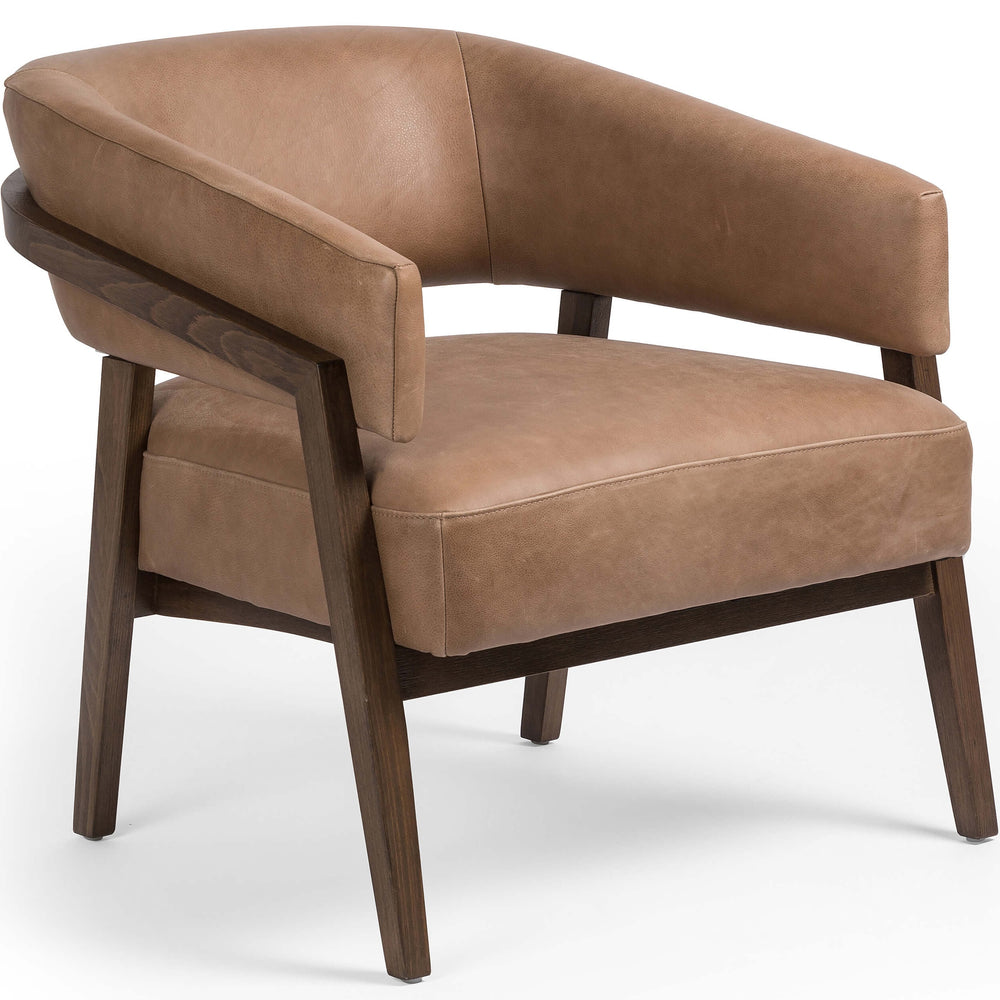 Dexter Leather Chair, Palermo Drift-Furniture - Chairs-High Fashion Home