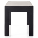 Isador 68.5" Dining Bench, Black Wash Poplar-Furniture - Dining-High Fashion Home