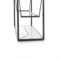 Basilio Console Table, Matte Black-Furniture - Accent Tables-High Fashion Home