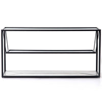 Basilio Console Table, Matte Black-Furniture - Accent Tables-High Fashion Home