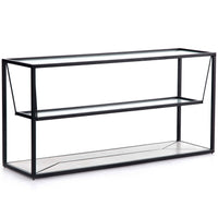 Basilio Console Table, Matte Black-Furniture - Accent Tables-High Fashion Home