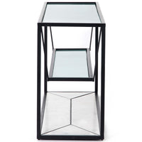 Basilio Console Table, Matte Black-Furniture - Accent Tables-High Fashion Home