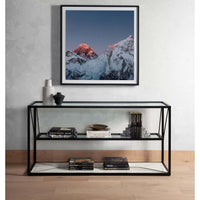 Basilio Console Table, Matte Black-Furniture - Accent Tables-High Fashion Home