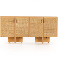 Levon Sideboard, Natural Woven Rod Cane-Furniture - Storage-High Fashion Home