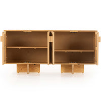 Levon Sideboard, Natural Woven Rod Cane-Furniture - Storage-High Fashion Home