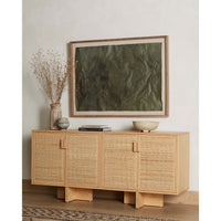 Levon Sideboard, Natural Woven Rod Cane-Furniture - Storage-High Fashion Home