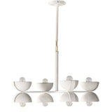 Santorini Chandelier, Matte White Plaster-Lighting-High Fashion Home