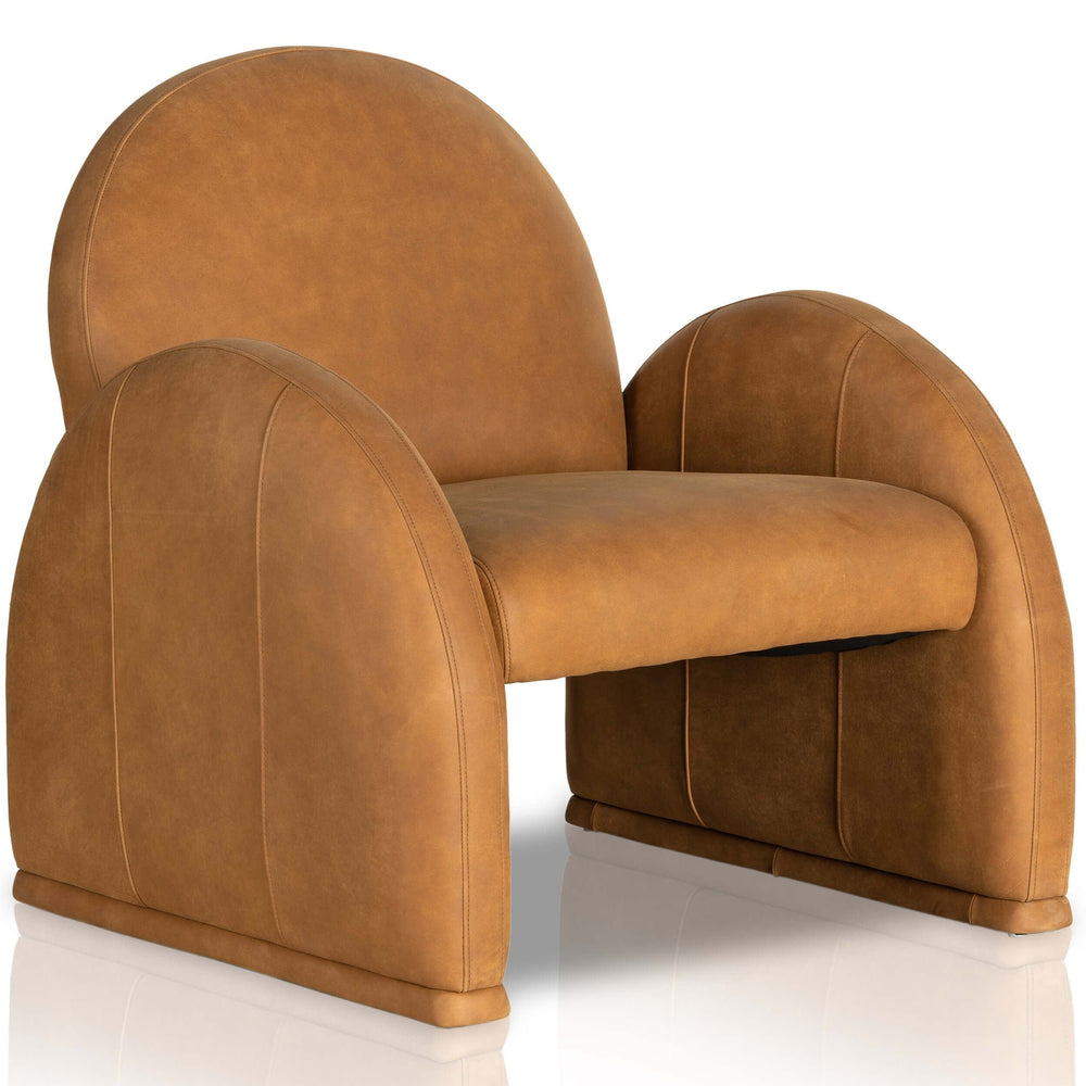 Nicola Leather Chair, Kennison Cognac