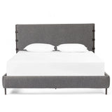 Anderson Bed, Knoll Charcoal-Furniture - Bedroom-High Fashion Home