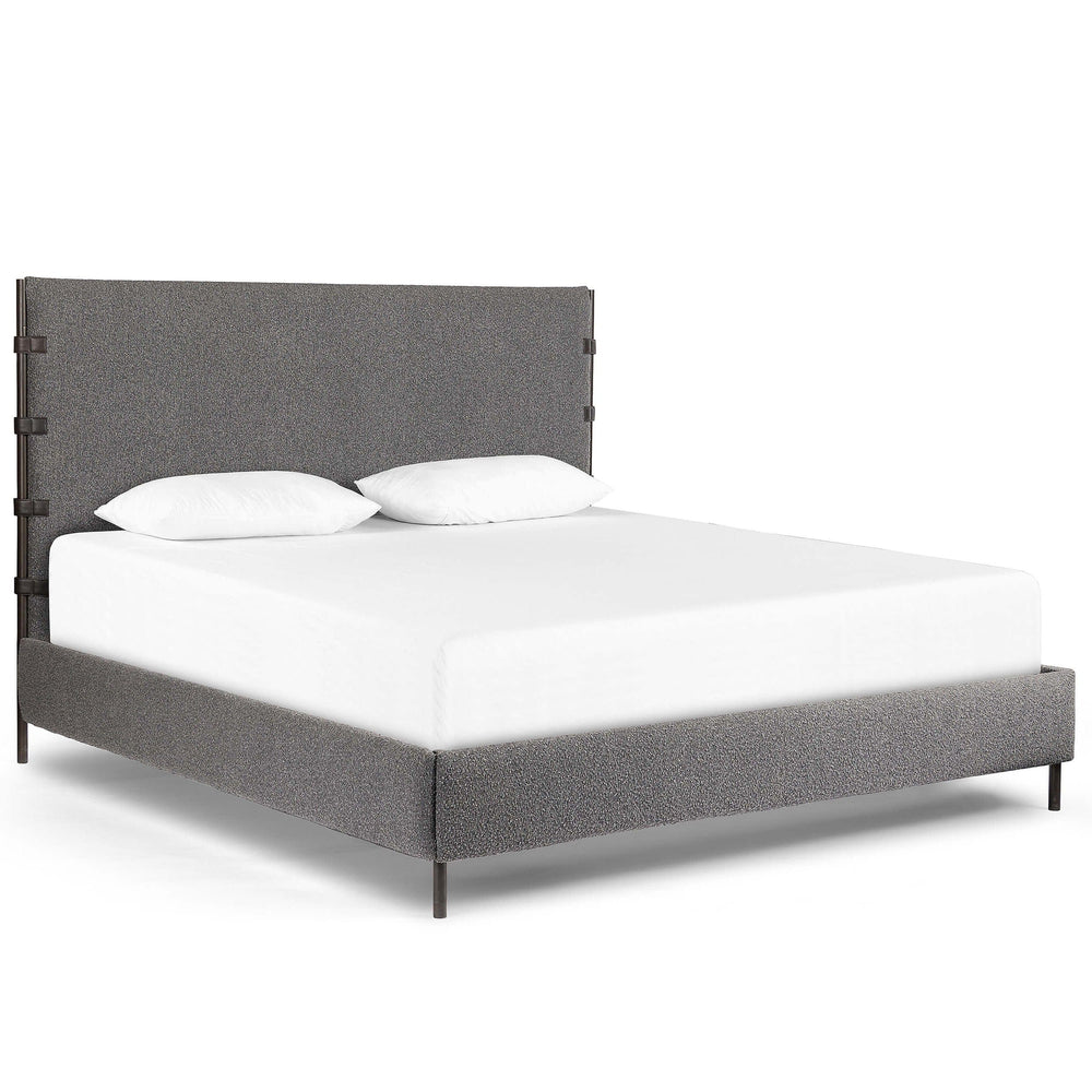 Anderson Bed, Knoll Charcoal-Furniture - Bedroom-High Fashion Home