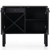 Isador Bar Cabinet, Black Wash Poplar-Furniture - Storage-High Fashion Home