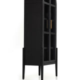 Tolle Cabinet, Drifted Matte Black Solid-Furniture - Storage-High Fashion Home