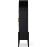 Tolle Cabinet, Drifted Matte Black Solid-Furniture - Storage-High Fashion Home