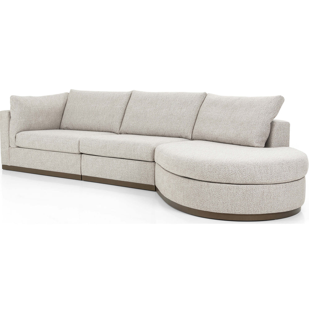 Jagger RAF Sectional, Astor Stone-Furniture - Sofas-High Fashion Home
