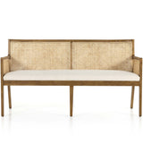 Antonia Cane Dining Bench, Toasted Parawood-Furniture - Dining-High Fashion Home