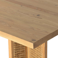 Levon Dining Table, Natural Woven-High Fashion Home