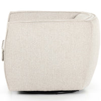 Rashi Swivel Chair, Fallon Linen-Furniture - Chairs-High Fashion Home