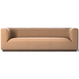 Mabry Leather Sofa, Nantucket Taupe