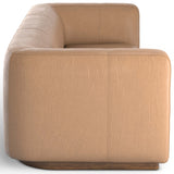 Mabry Leather Sofa, Nantucket Taupe
