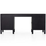 Isador Executive Desk, Black Wash Poplar-Furniture - Office-High Fashion Home