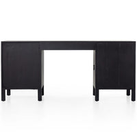 Isador Executive Desk, Black Wash Poplar-Furniture - Office-High Fashion Home