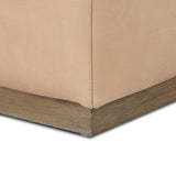 Maximo Leather Stool, Palermo Nude