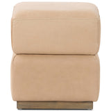 Maximo Leather Stool, Palermo Nude