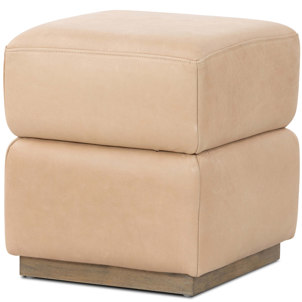 Maximo Leather Stool, Palermo Nude