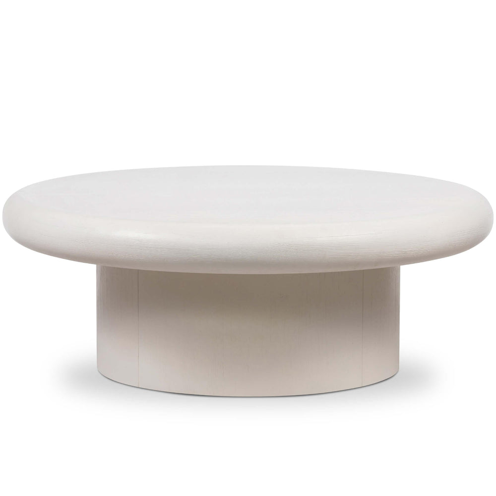 Zach Coffee Table, Tofu Solid-Furniture - Accent Tables-High Fashion Home