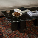 Terrell Coffee Table, Black Marble-Furniture - Accent Tables-High Fashion Home