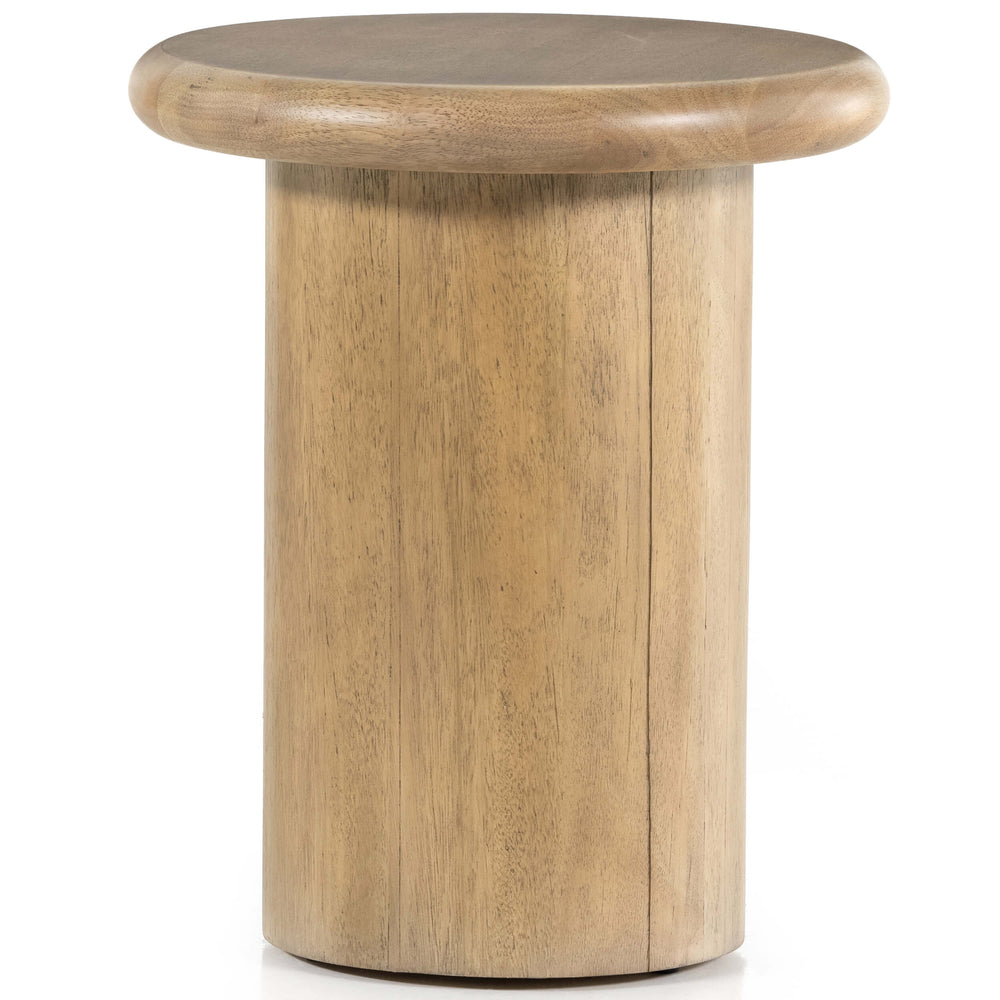 Zach End Table, Burnished Parawood-Furniture - Accent Tables-High Fashion Home