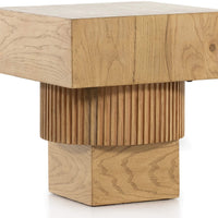 Leland End Table, Honey Oak-Furniture - Accent Tables-High Fashion Home