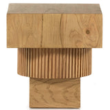 Leland End Table, Honey Oak-Furniture - Accent Tables-High Fashion Home