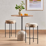 Nocona Leather Counter Stool, Speckled Hide-Furniture - Dining-High Fashion Home