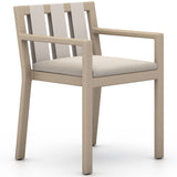 Sonoma Outdoor Dining Armchair, Faye Sand/Washed Brown-Furniture - Dining-High Fashion Home