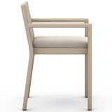 Sonoma Outdoor Dining Armchair, Faye Sand/Washed Brown-Furniture - Dining-High Fashion Home