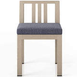 Monterey Outdoor Dining Chair, Faye Navy/Washed Brown-Furniture - Dining-High Fashion Home