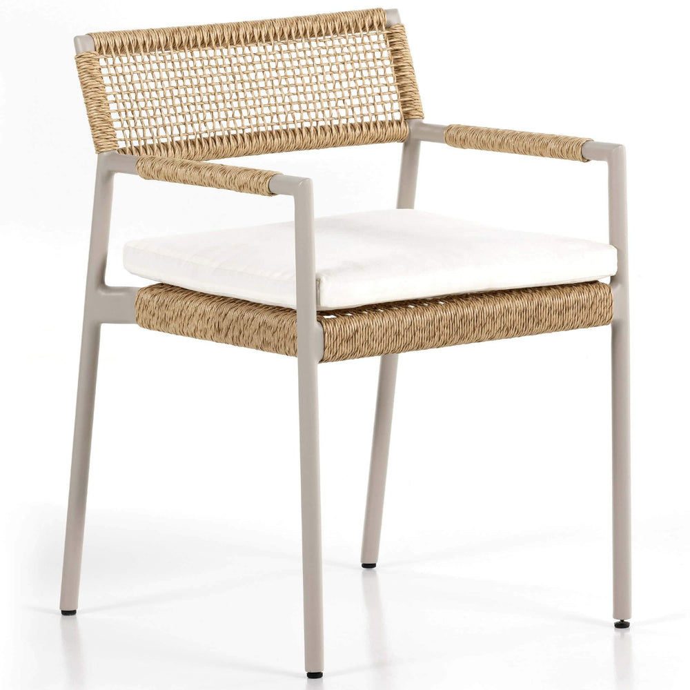 Niles Outdoor Dining Arm Chair, Natural-Furniture - Dining-High Fashion Home