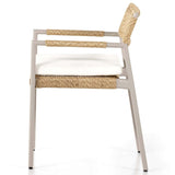 Niles Outdoor Dining Arm Chair, Natural-Furniture - Dining-High Fashion Home