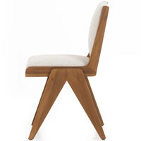 Colima Outdoor Dining Chair, Natural Teak-Furniture - Dining-High Fashion Home