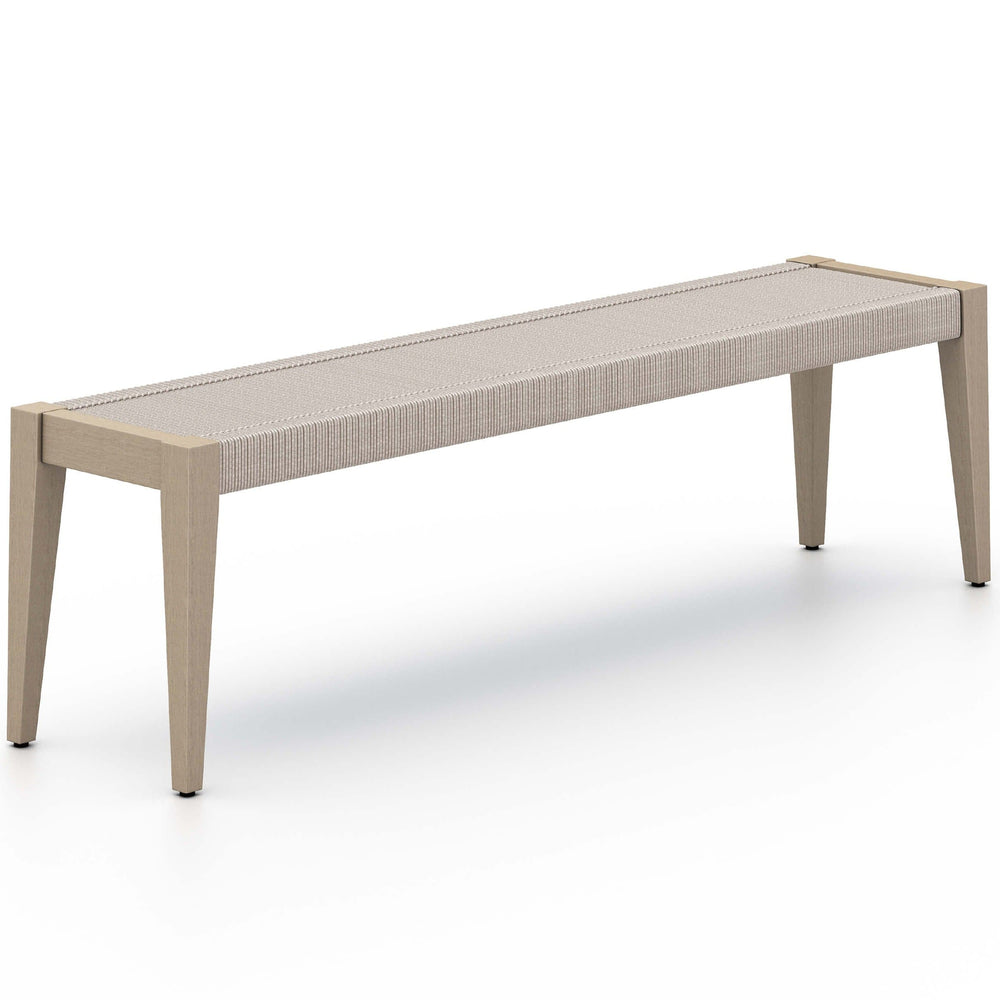 Sherwood Outdoor Dining Bench, Washed Bench-Furniture - Dining-High Fashion Home