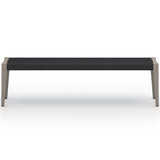 Sherwood Outdoor Dining Bench, Weathered Grey-Furniture - Dining-High Fashion Home
