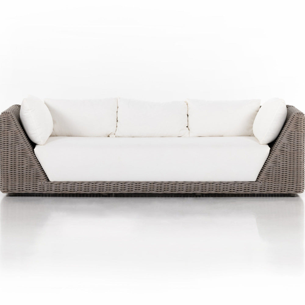 Como Outdoor Sofa, Natural Woven-Furniture - Sofas-High Fashion Home