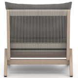 Virgil Outdoor Chair, Charcoal/Washed Brown-Furniture - Chairs-High Fashion Home