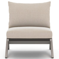 Virgil Outdoor Chair, Faye Sand/Weathered Grey-Furniture - Chairs-High Fashion Home