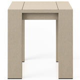 Monterey Outdoor End Table, Washed Brown-Furniture - Accent Tables-High Fashion Home
