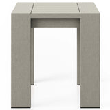 Monterey Outdoor End Table, Weathered Grey-Furniture - Accent Tables-High Fashion Home