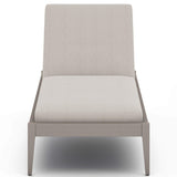 Sherwood Outdoor Chaise, Stone Grey/Weathered Grey-Furniture - Chairs-High Fashion Home