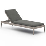Sherwood Outdoor Chaise, Charcoal/Weathered Grey-Furniture - Chairs-High Fashion Home