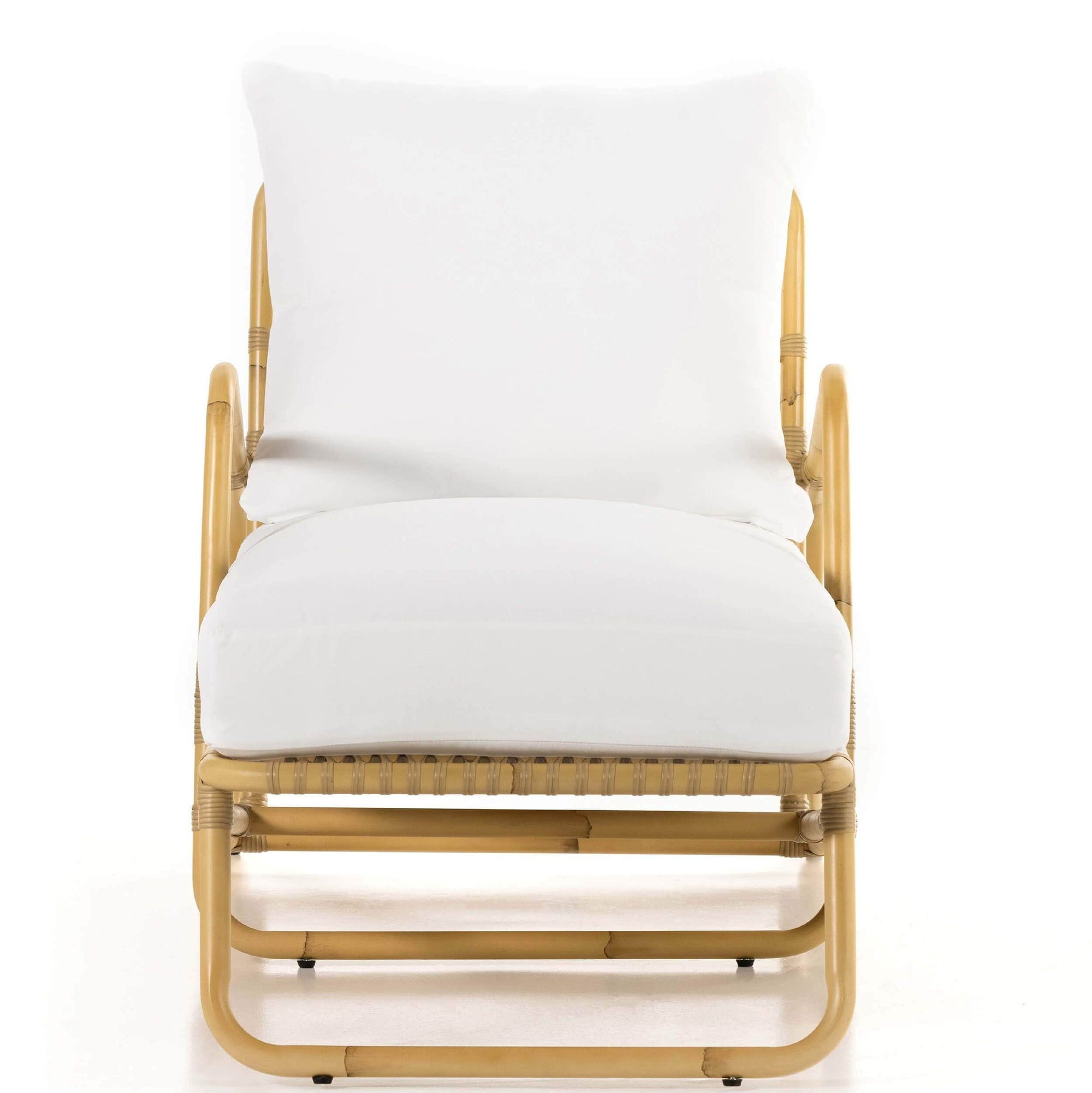 Riley Outdoor Chaise, Faux Rattan High Fashion Home